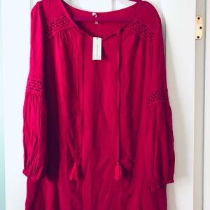 Hot pink tunic dress size M